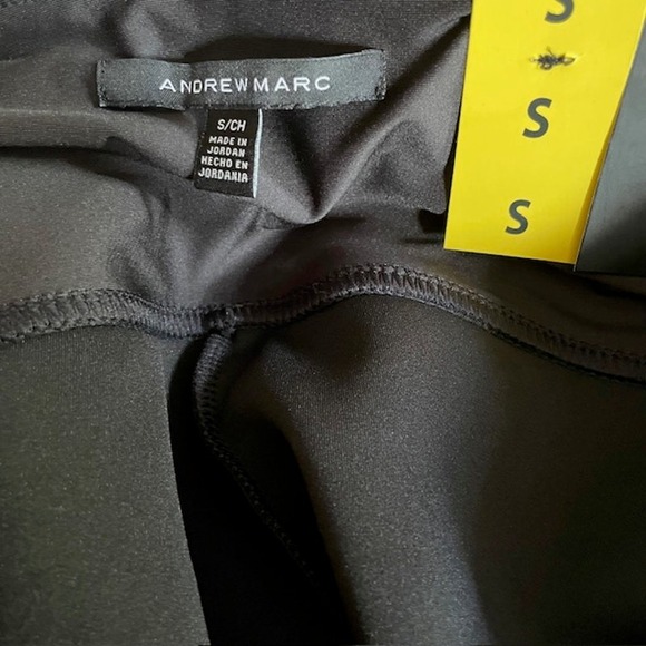 Andrew Marc Black Leggings Woman SMALL 29" Slim Fit Modern Comfy Versatile Soft - Picture 3 of 6